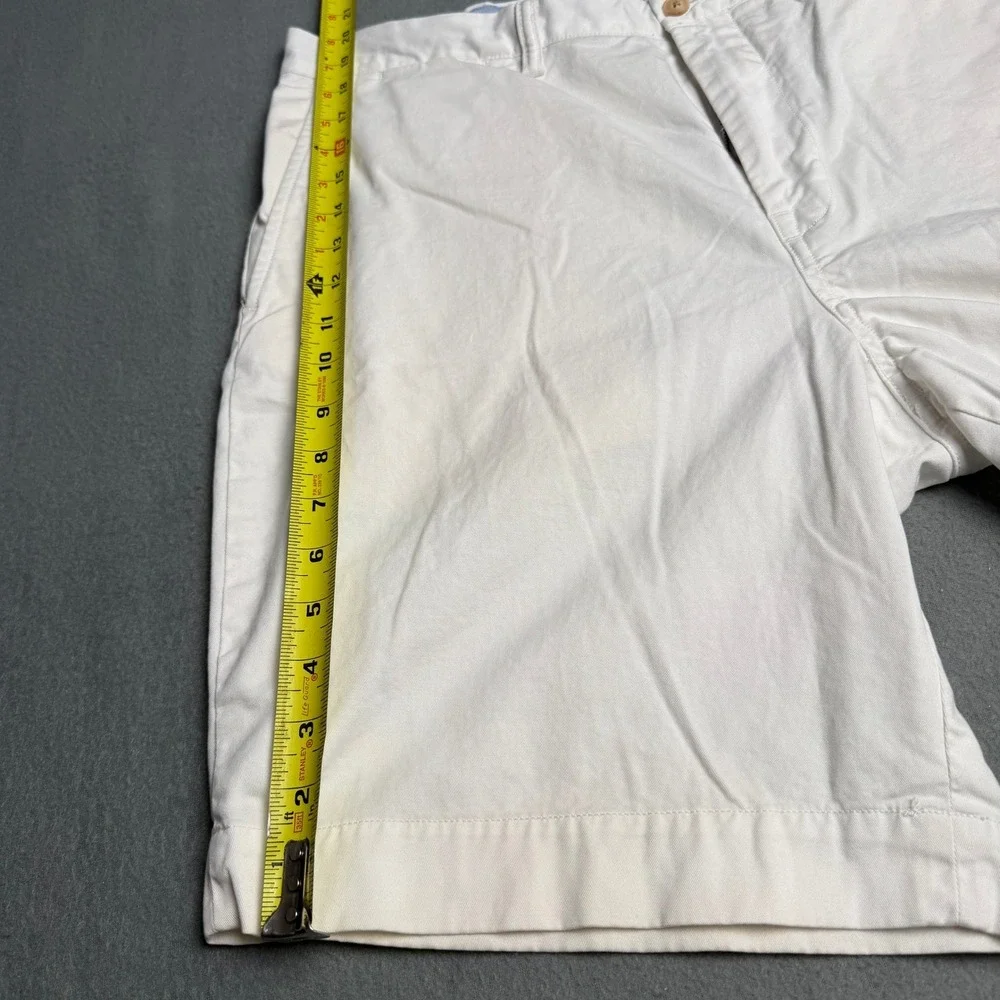 Polo Ralph Lauren Mens White Stretch Classic Fit Chino Shorts Size 38